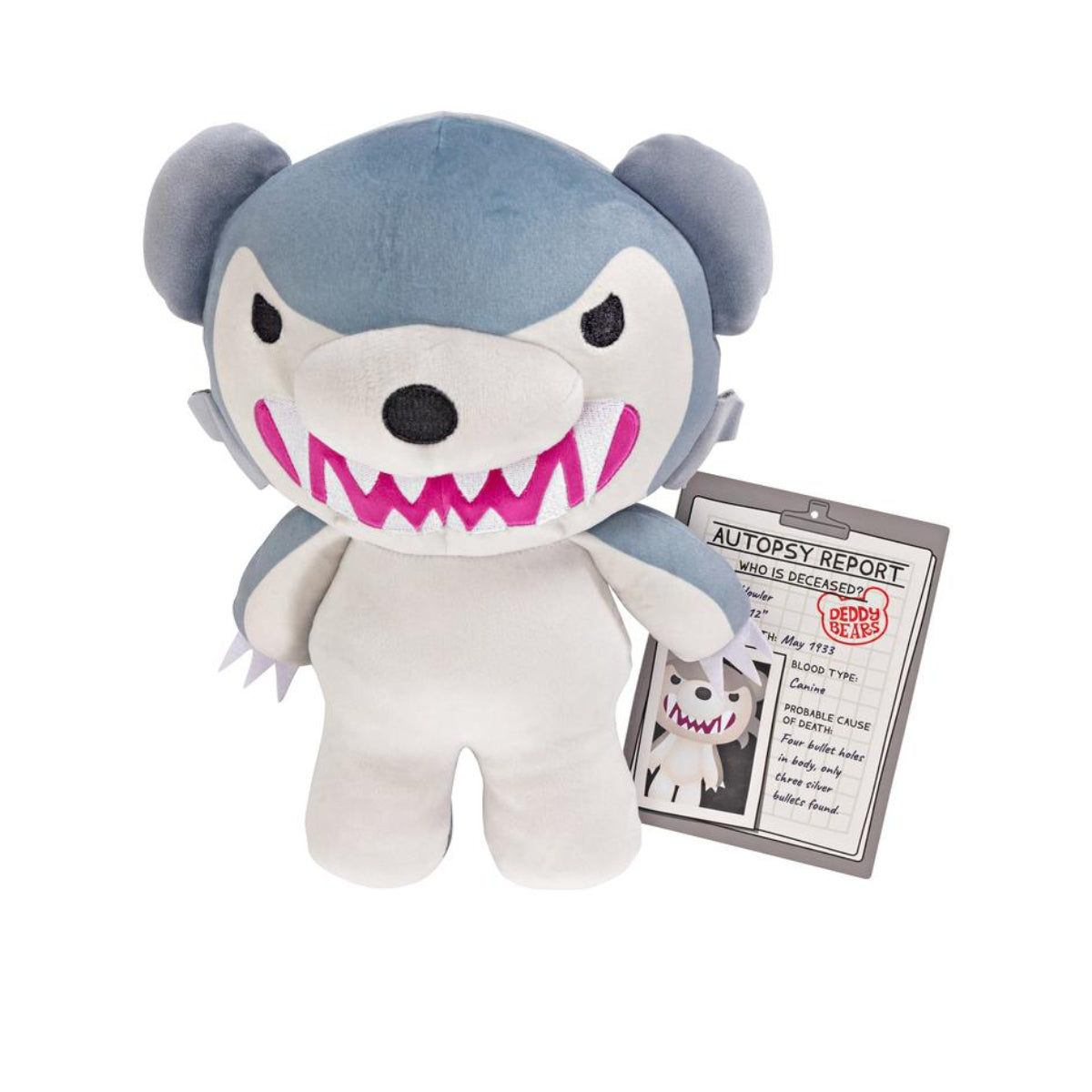 Deddy Bears 12" Plush Toy in Zippered Body Bag -Assortment