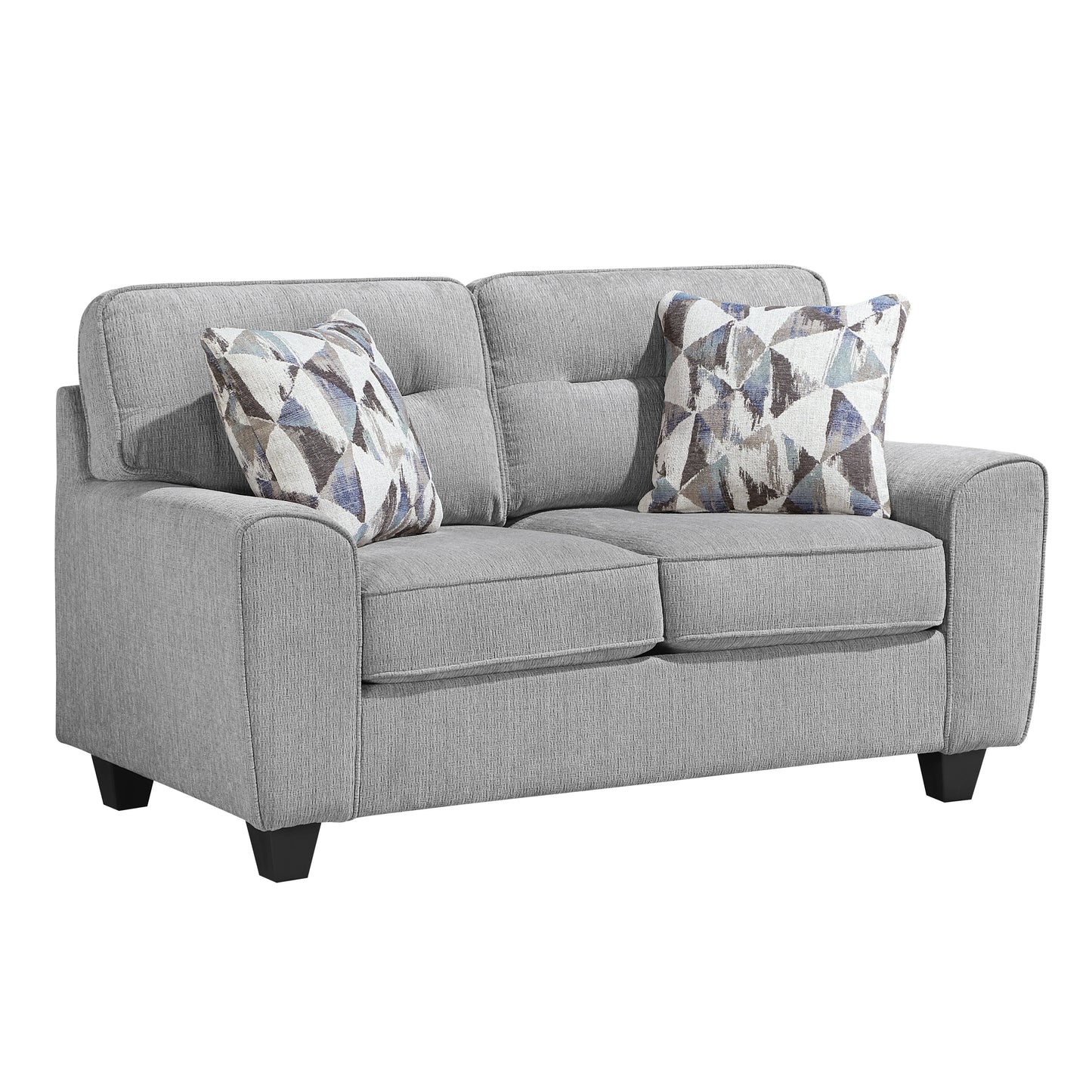 Norma Sofa and Loveseat Set by Homelegance - Gray