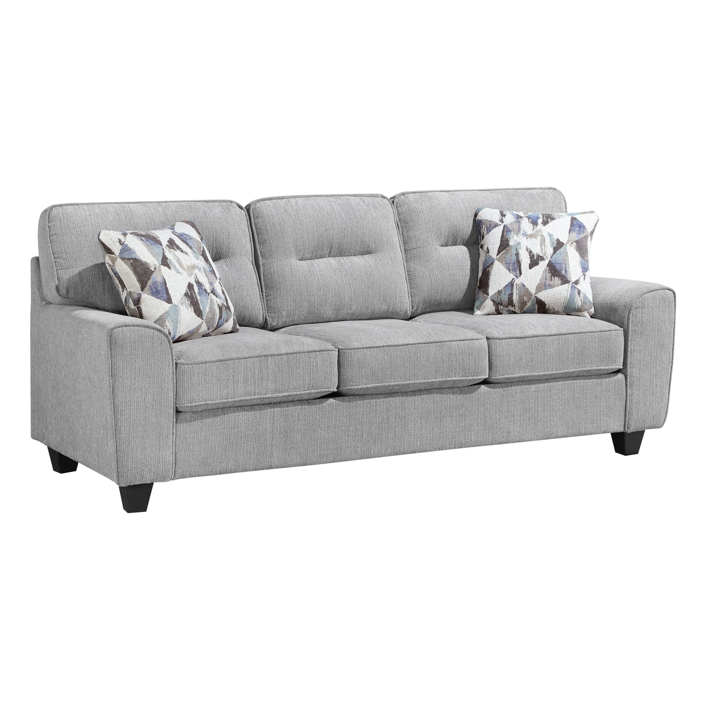 Norma Sofa and Loveseat Set by Homelegance - Gray