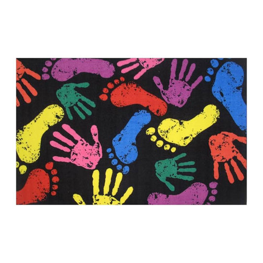 L.A Rugs Fun Time Impressions Rectangular Area Rug - Black