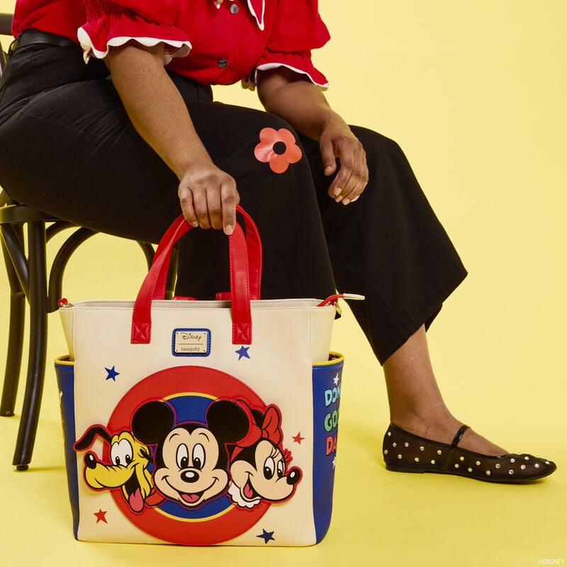 Disney Mickey and Friends Classic Convertible Tote Bag - Red/Blue