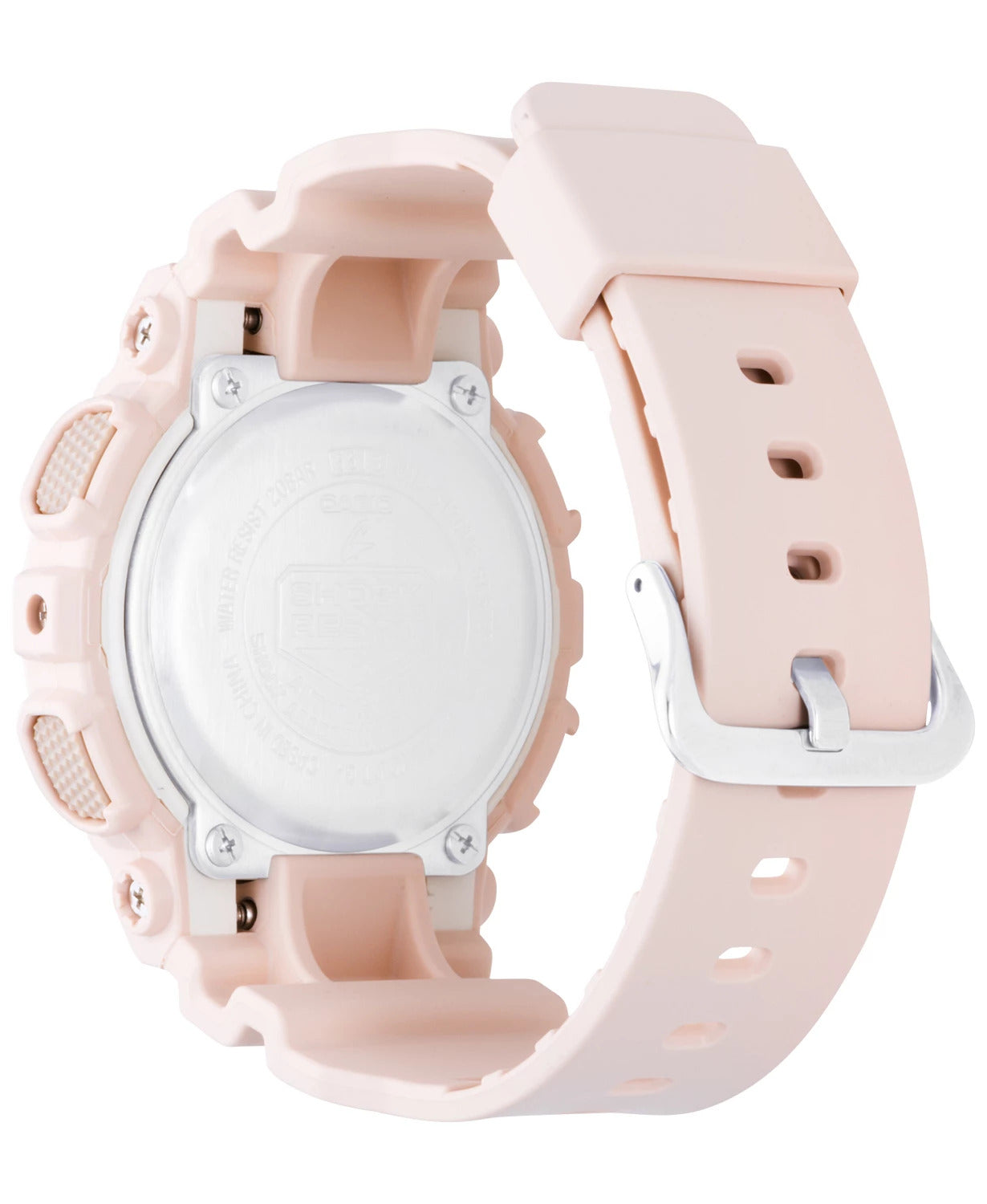 Casio G-Shock Women's 49mm Quartz Digital Analog Pink Resin Strap Watch -