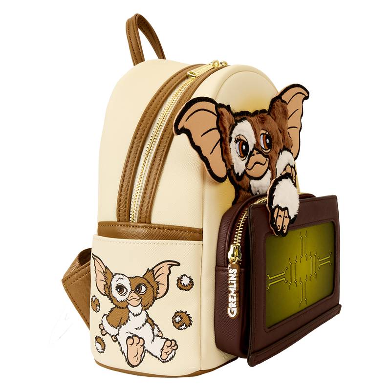 Warner Bros Gremlins 40th Anniversary Gizmo Mogwai Box Mini Backpack - Brown