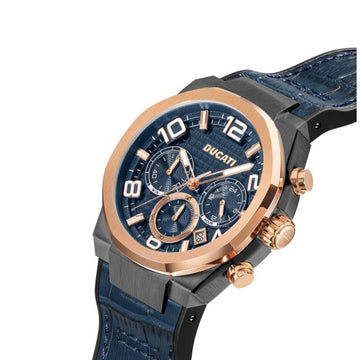 Ducati Men's 43.5mm Strap Watch - Blue