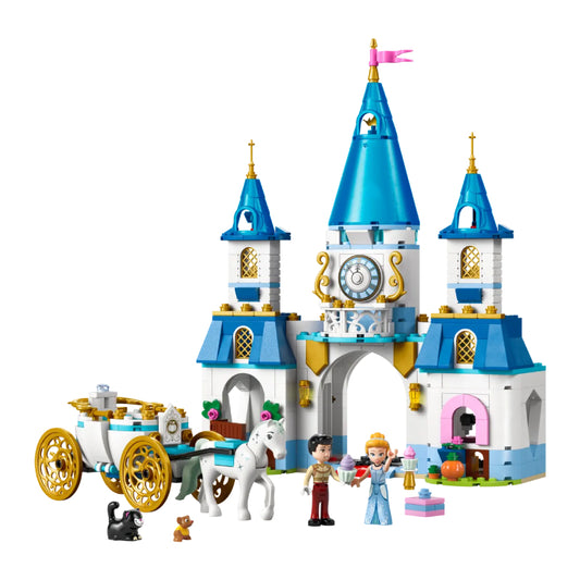 LEGO Disney Princess Cinderella's Castle & Horse Carriage Building Toy Set (596-Piece)