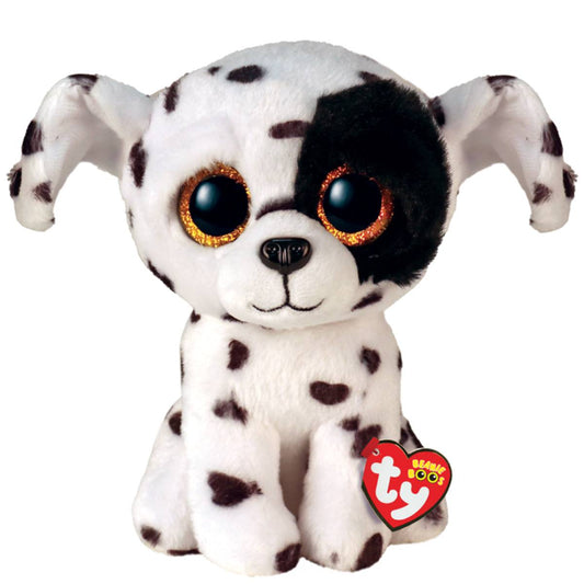 Ty Luther 6" Spotted Dalmatian Toy- Black/Brown