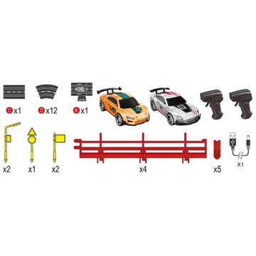 KNP Electric Slot Racing Track Cars with 3 Circuits