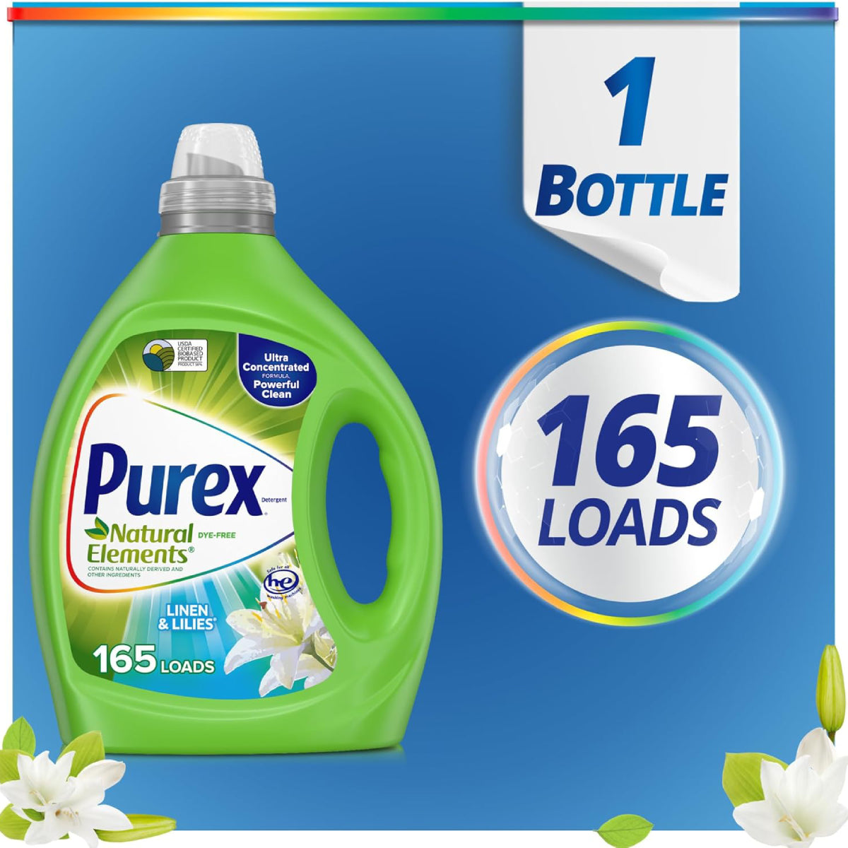 Purex Natural Elements 82.5 oz Liquid Laundry Detergent