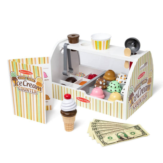 Melissa & Doug Scoop & Serve Ice Cream Counter (28- Pieces)