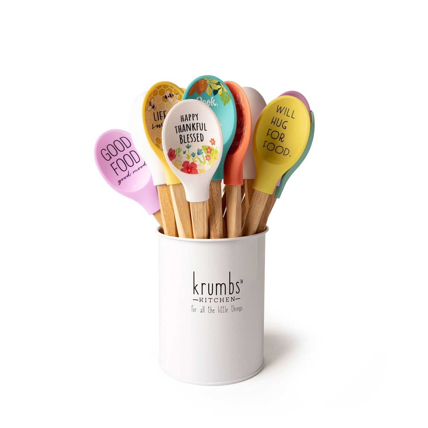 Krumbs Kitchen Homemade Happiness Silicone Spoon - Assorted