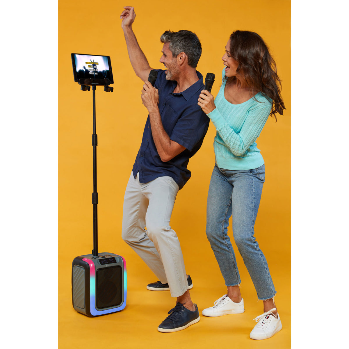 Sistema de karaoke SingCast Cube de Singing Machine SMC2068, color gris