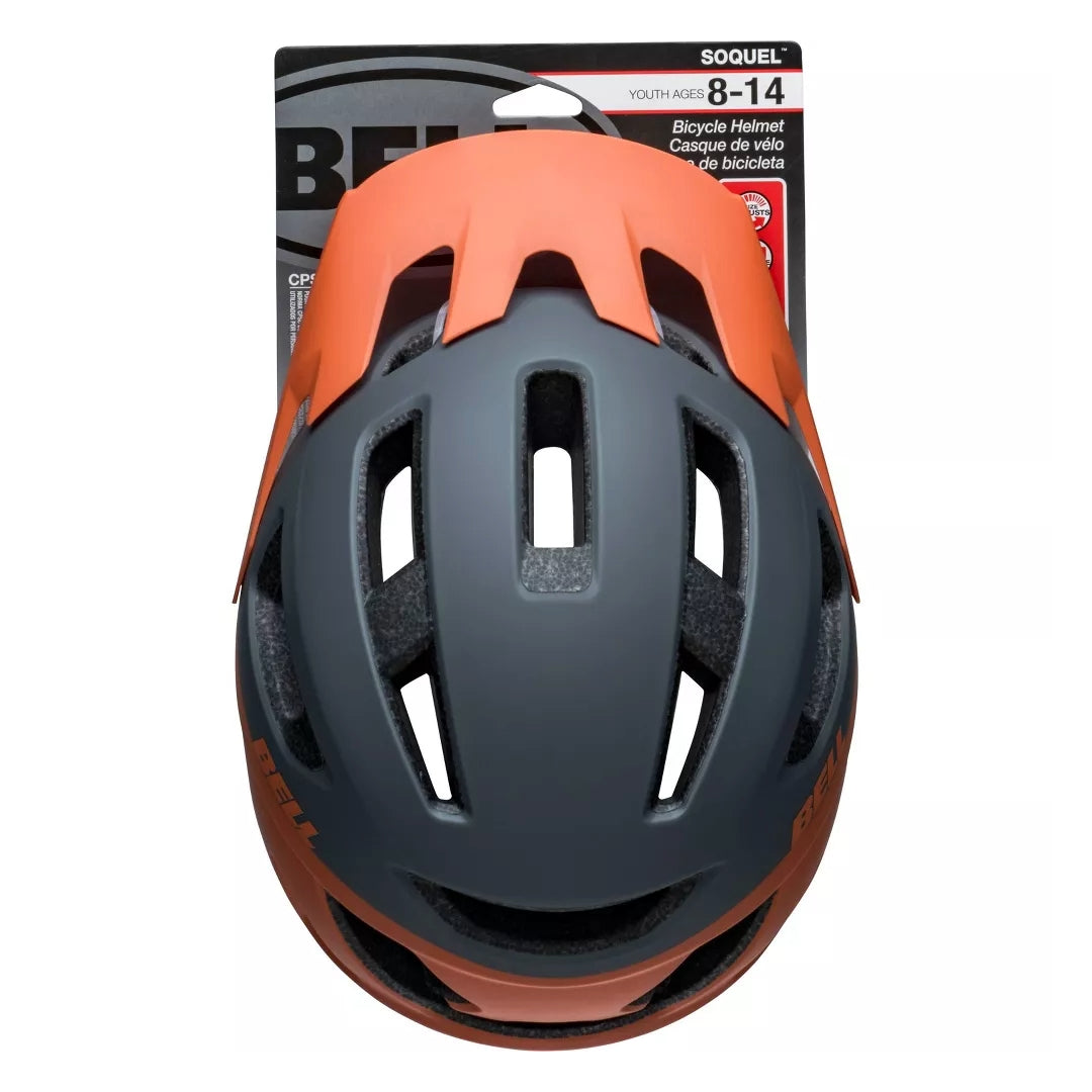 Bell Soquel Cycling Kids' Bike Helmet - Gray/Orange