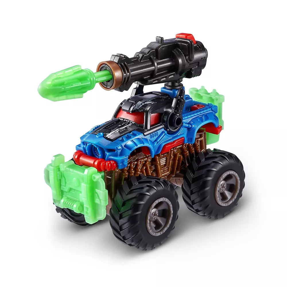 Zuru 5 Surprise Monster Trucks Glow Riders Series 2 Miniature Mystery Collectible Capsules