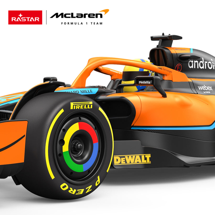 Coche de juguete a control remoto McLaren F1 MCL36 Rastar RC 1:12 - Naranja