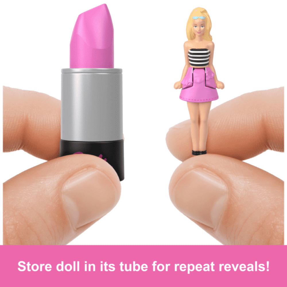 Muñeca Barbie Mini Barbieland Fashionistas en tubo de lápiz labial - Surtido