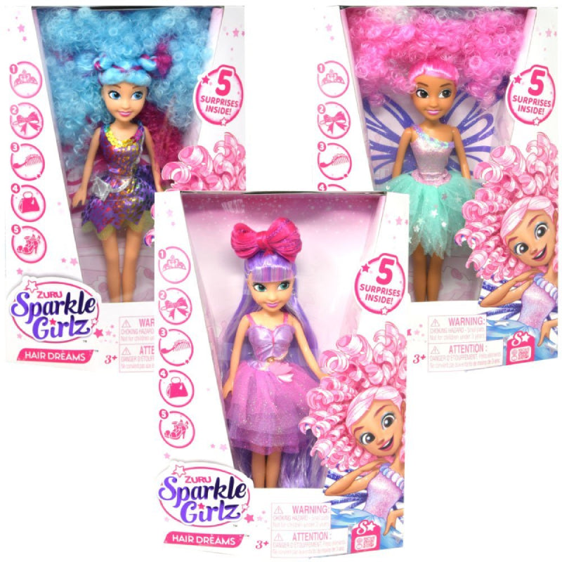 Muñecas Hair Dreams de Sparkle Girlz - Surtido