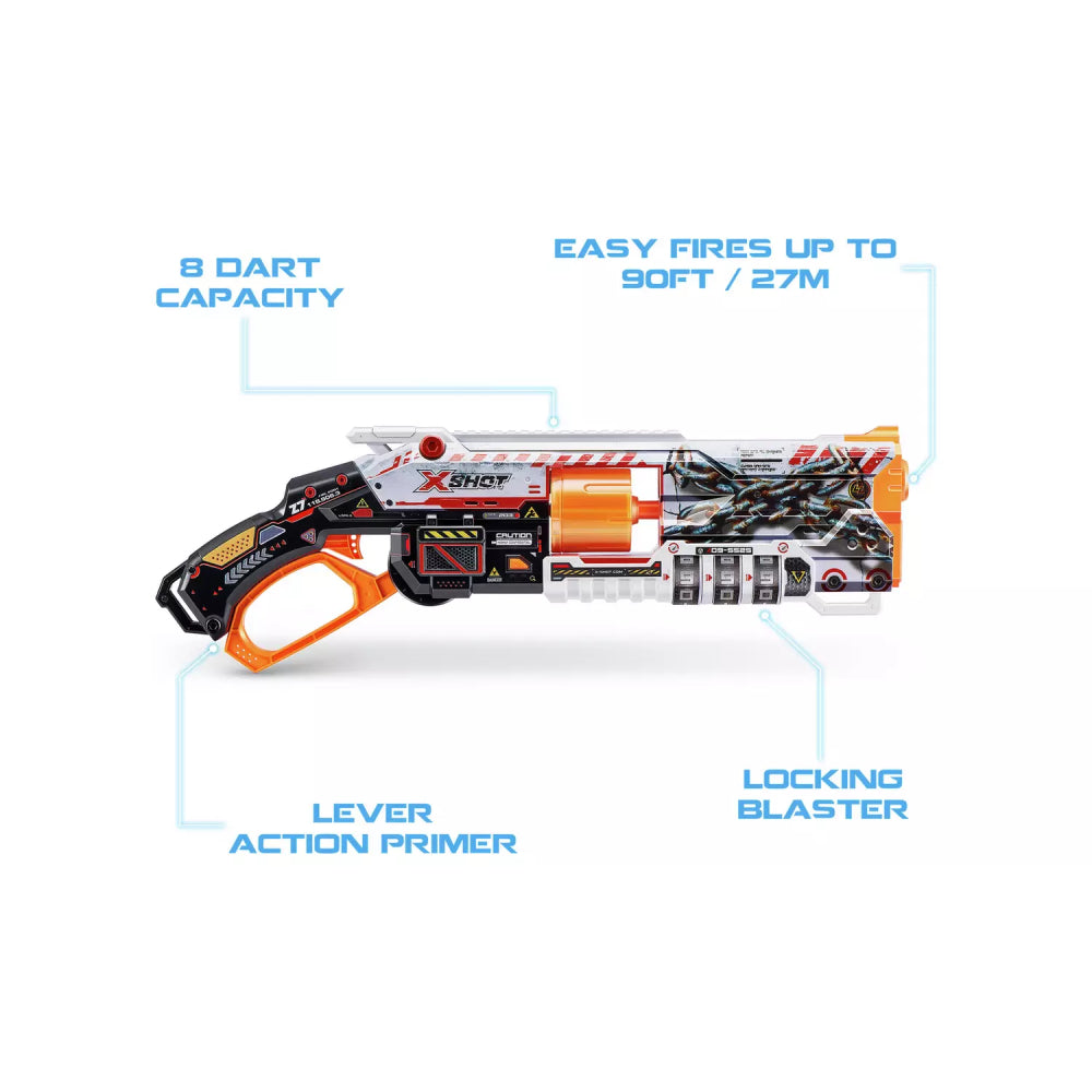 X-Shot Skins Lock Blaster with 16 Darts