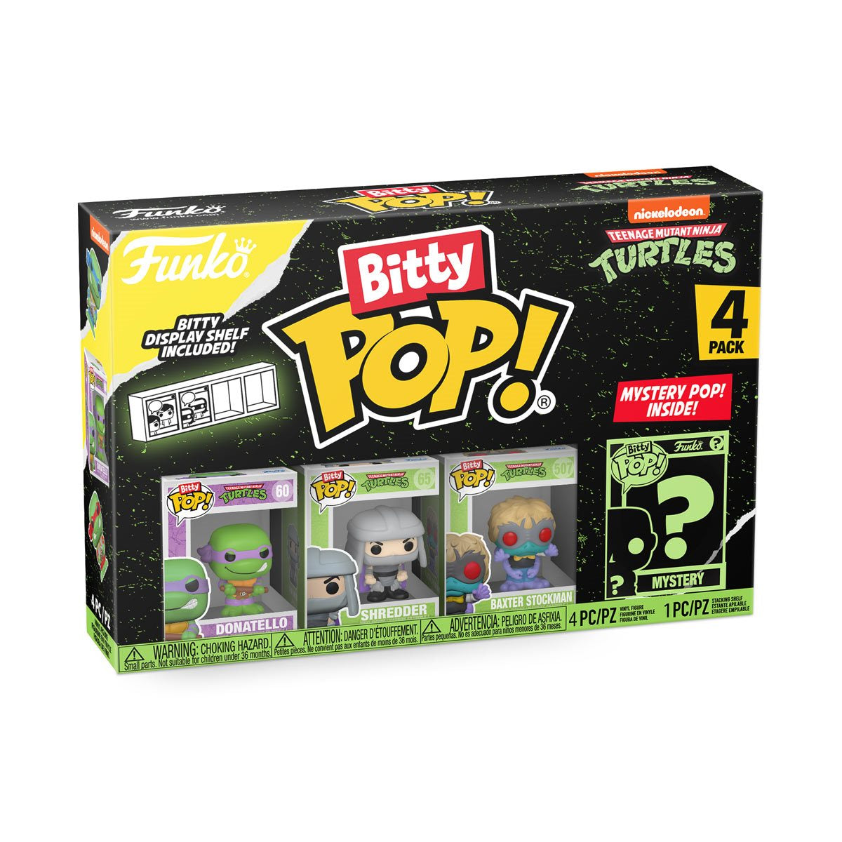 Figuras Funko Bitty Pop! de Donatello de las Tortugas Ninja mutantes adolescentes (paquete de 4)