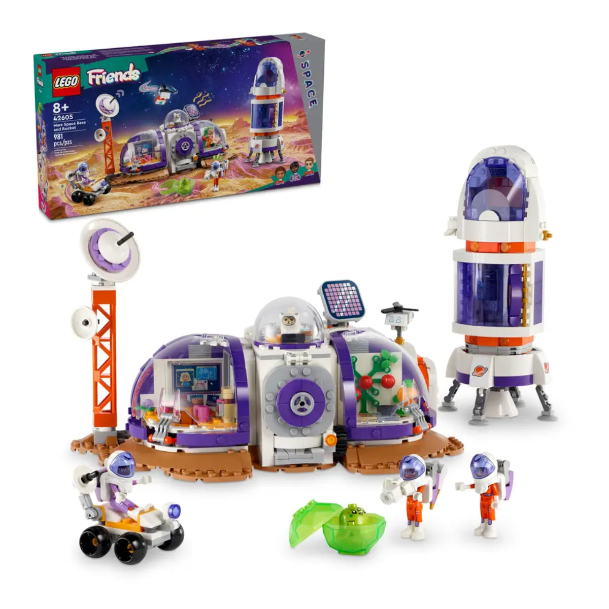 LEGO Friends - Base espacial y cohete en Marte (981 piezas)