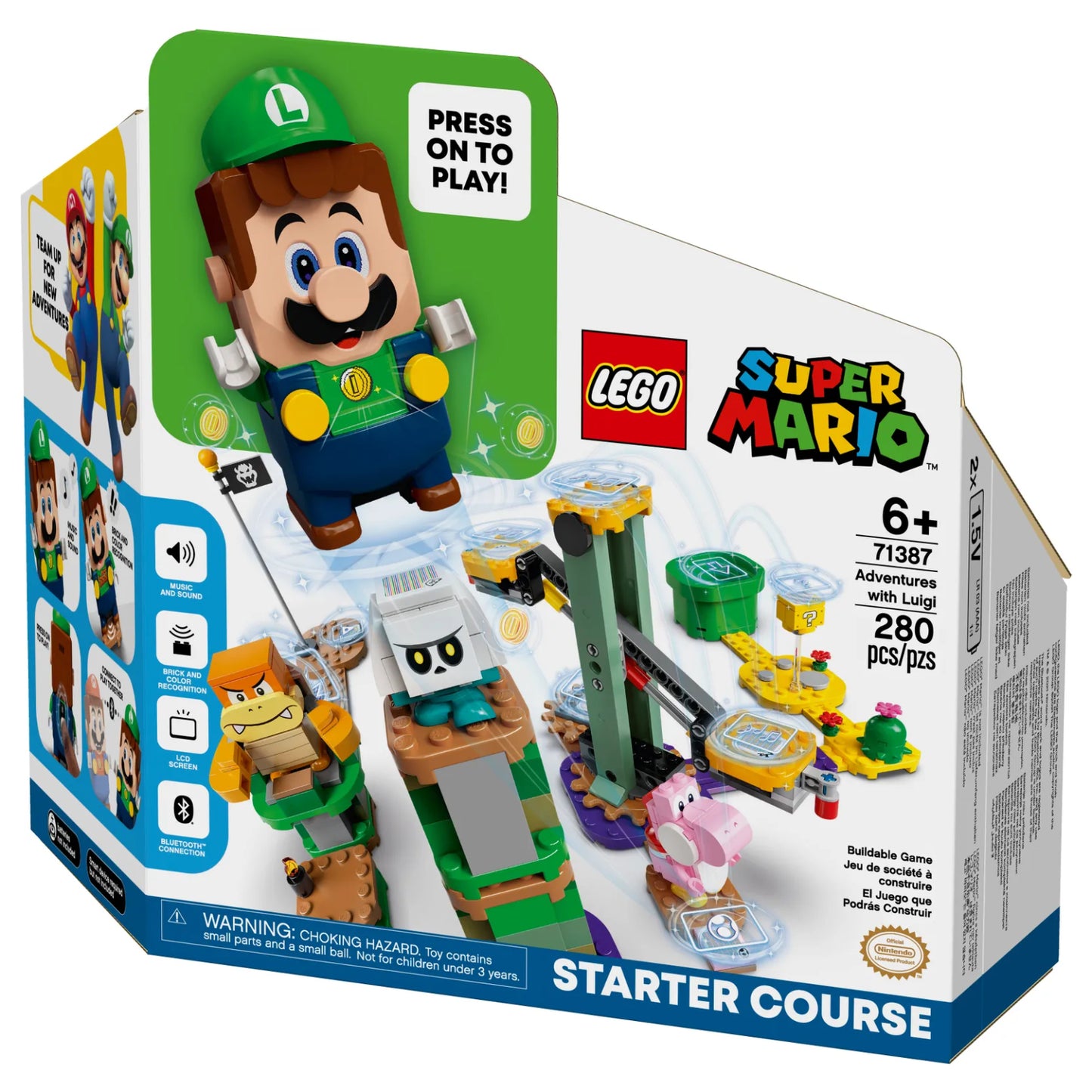 LEGO Super Mario Adventures with Luigi Starter Course Building Toy Set (280-Pieces)