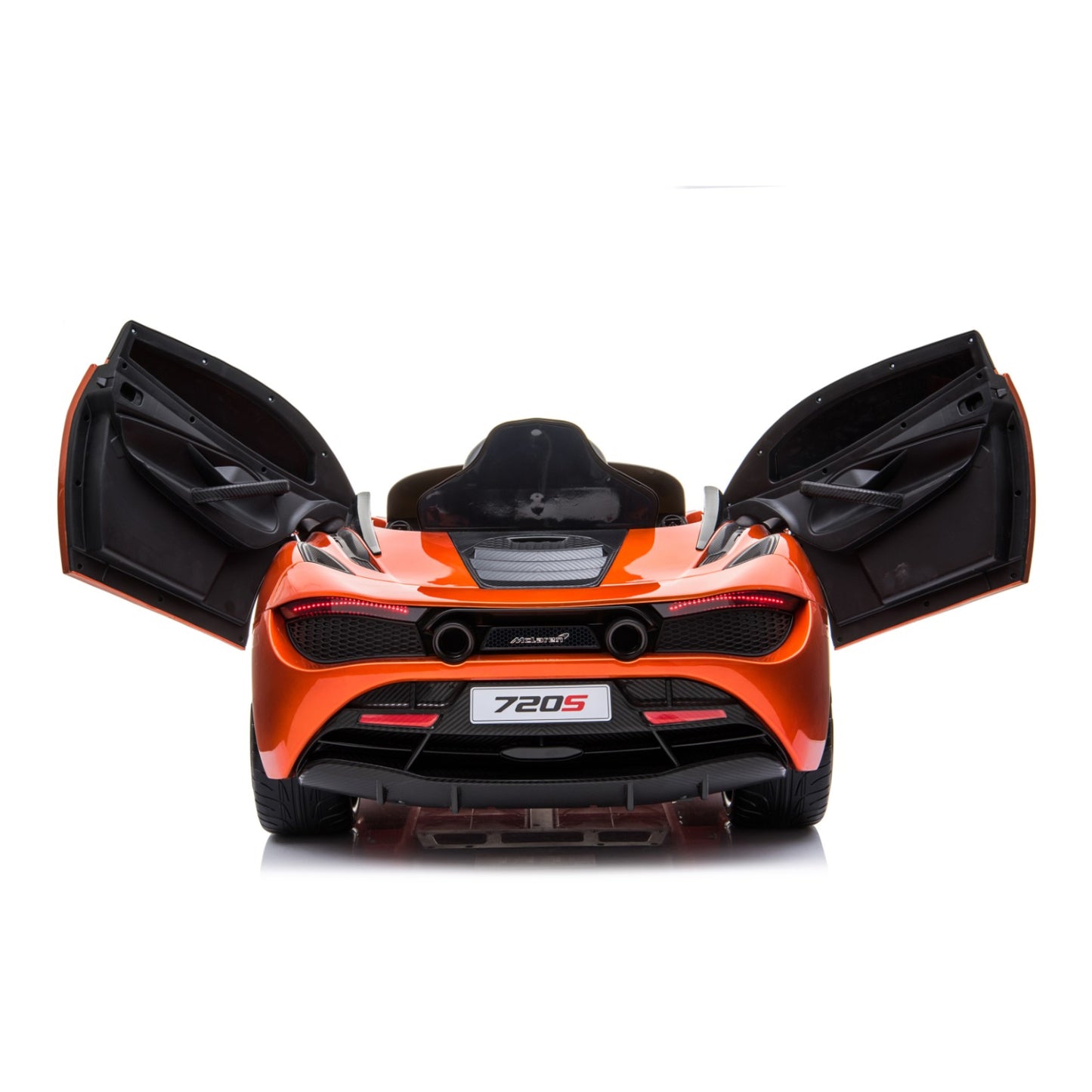 12V Licensed McLaren 720S with LED Lights - Orange - Curacao