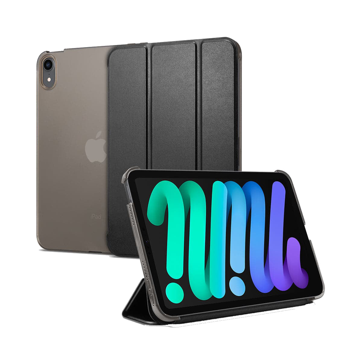 Funda plegable inteligente Spigen para iPad Mini 6 de Apple, color negro