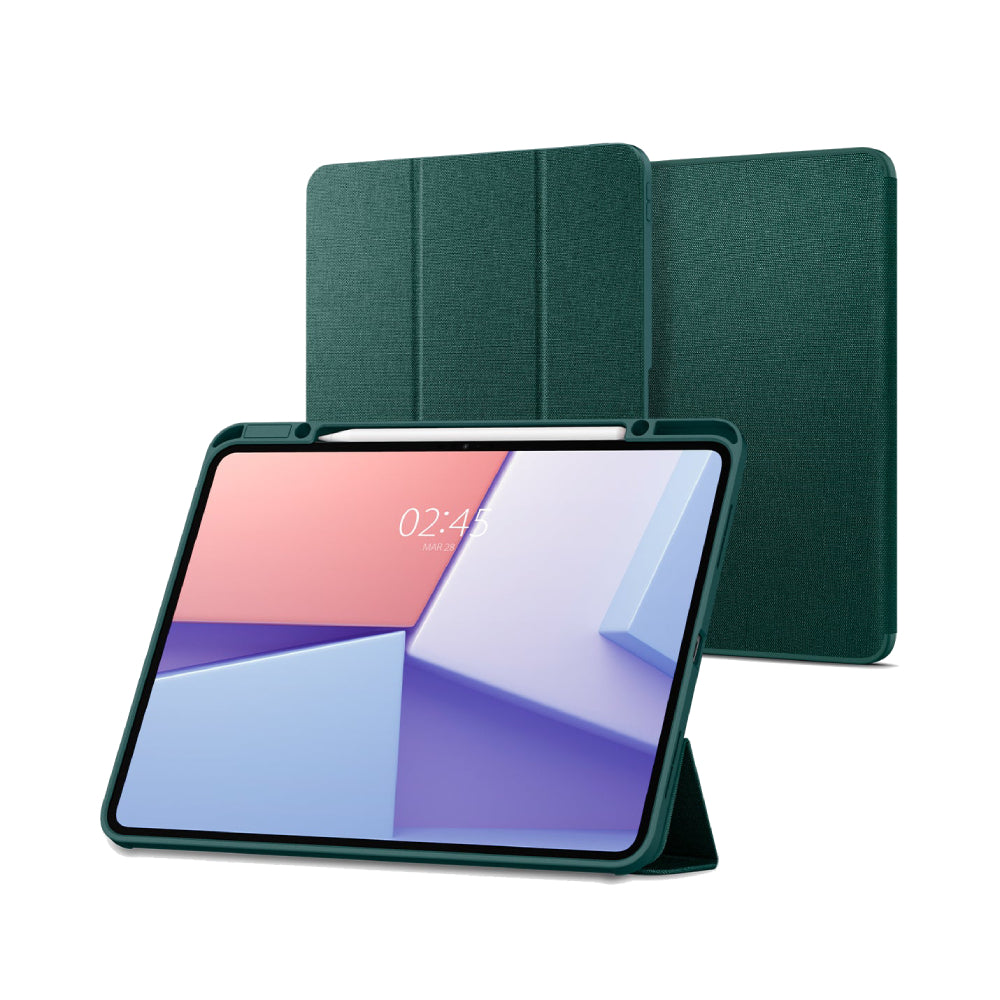 Funda Spigen Urban Fit para iPad Pro M4 de 13" de Apple - Verde medianoche