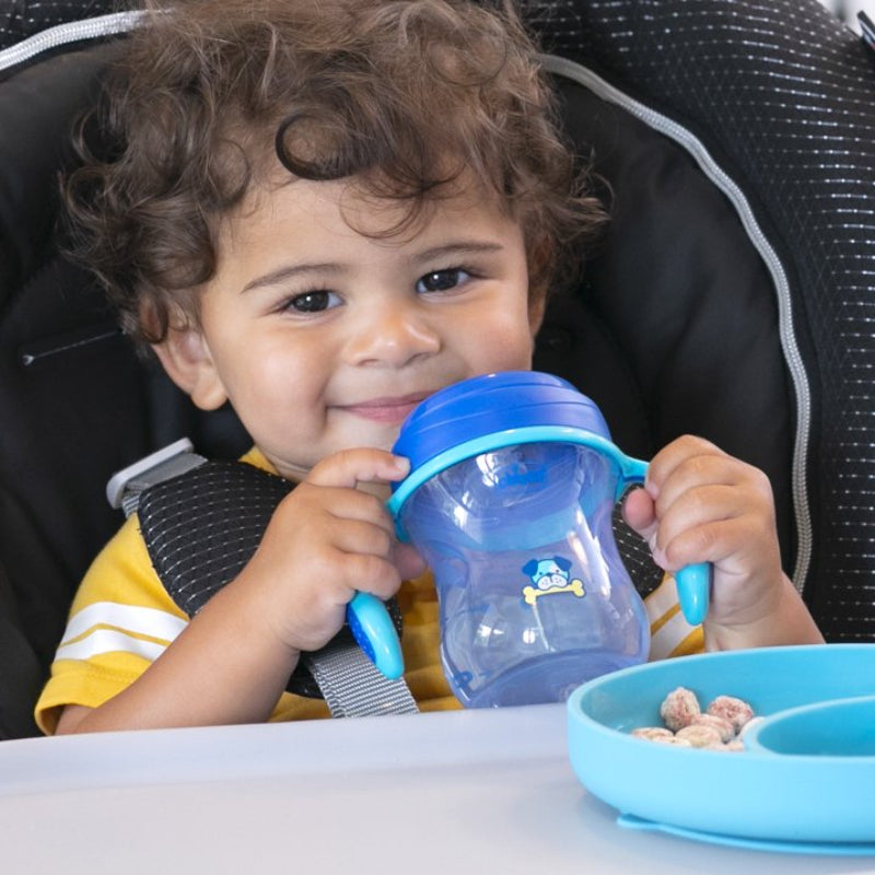 Vaso para bebé Chicco de 7 oz, semiblando, con boquilla resistente a mordidas, 6 meses o más, color azul