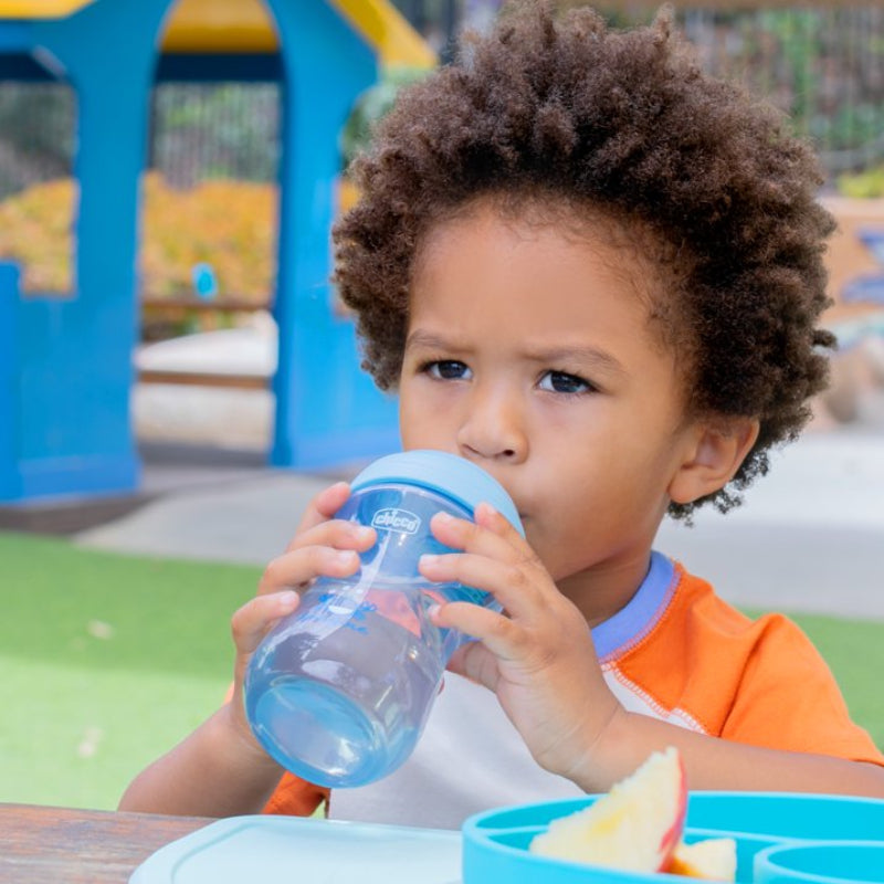 Vaso para bebé con boquilla deportiva de 9 oz de Chicco, 9 meses en adelante (juego de 2), azul y verde azulado