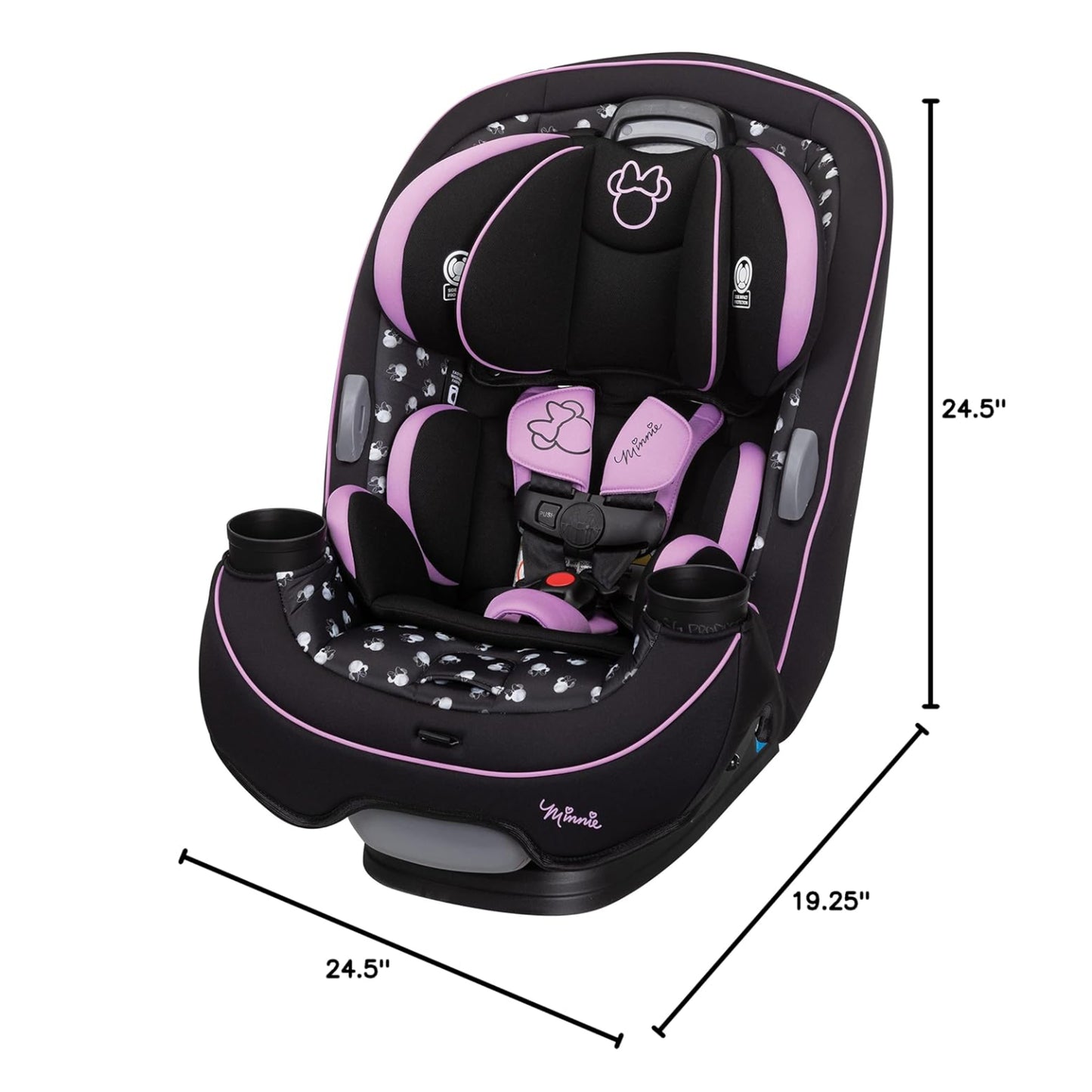 Asiento de auto convertible 3 en 1 Disney Baby Grow and Go - Minnie de medianoche