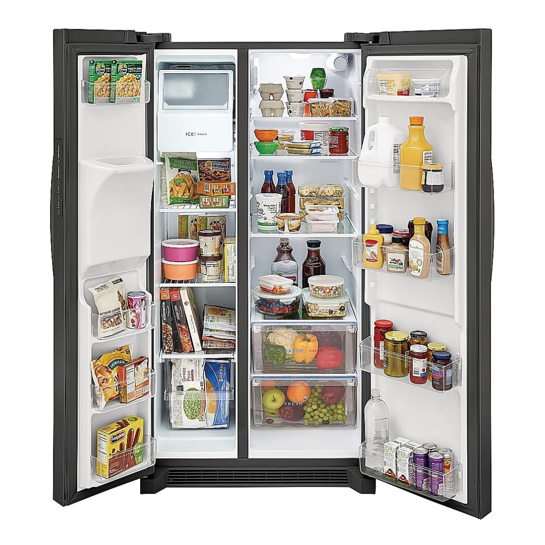 Frigidaire 25.5CF BSS SXS W/Disp Refrigerator