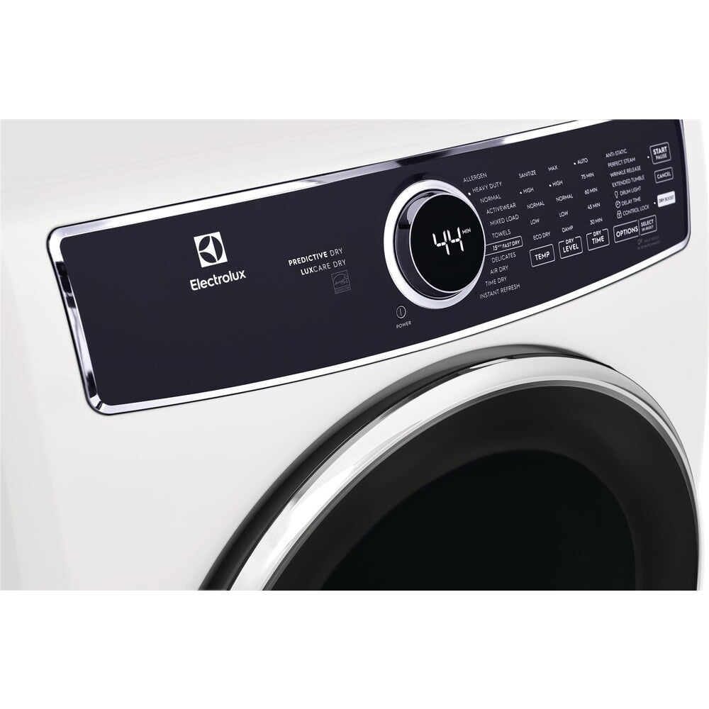 Electrolux ELFG7637AW 8 cu. ft. Front Load Washer with Smart Boost, Lux Care Plus Wash System, Perfect Steam - White, ENERGY STAR certified