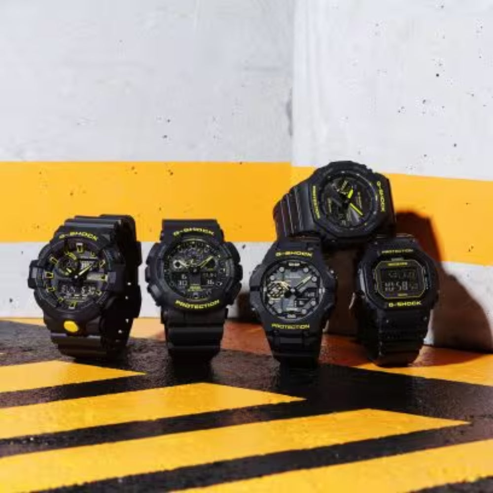 Reloj Casio G-Shock con correa analógica digital de 53,4 mm para hombre, color negro y amarillo