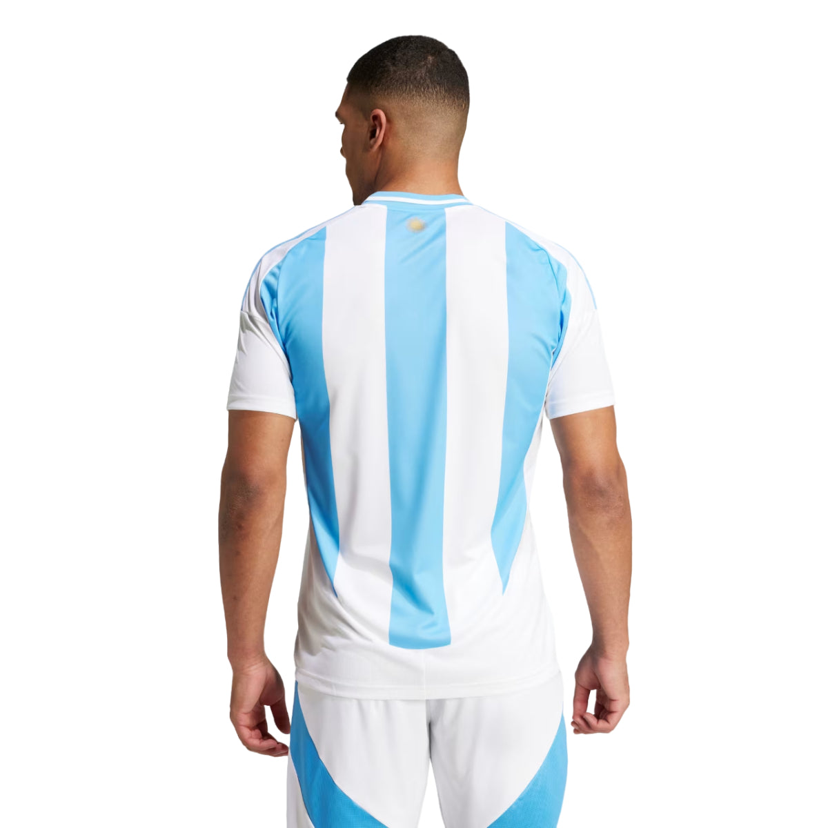 Adidas Argentina 2024 Home Stadium Medium Soccer Jersey - White/Blue Burst