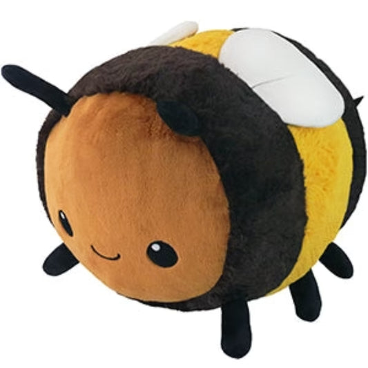 Squishable Fuzzy Bumblebee 15" Plush Toy - Black/Yellow
