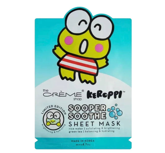 The Creme Shop Keroppi Sooper Soothe Sheet Mask (3 Pieces)