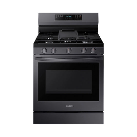 Samsung NX60A6711SG 6.0 cu. ft. Freestanding Smart Gas Range with 5 Sealed Burners - Black
