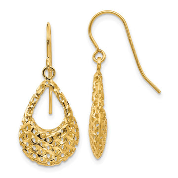 14K Leslie's Women's Shepherd Hook Earrings in 14K Yellow Gold
