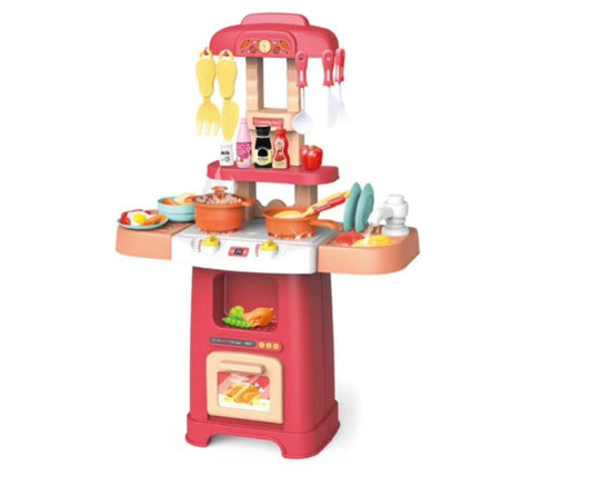 Modern Electronic Play Kitchen with 30 pcs