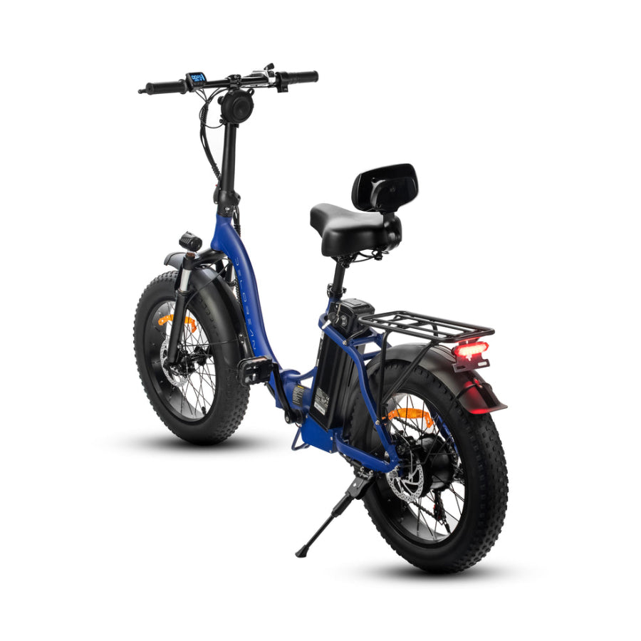 Delorean DM500-Sport Foldable Fat Tire Electric Bike - Black