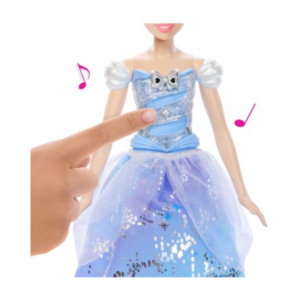 Disney Princess Cinderella Feature Doll with Sound and Light - Blue