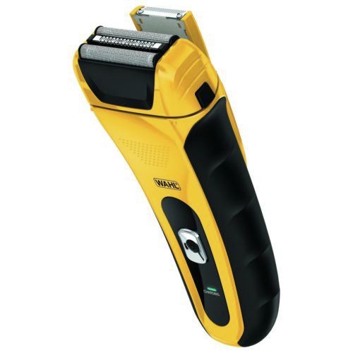 Afeitadora eléctrica de láminas recargable e inalámbrica Wahl LifeProof 7061-100 para hombres, color amarillo y negro