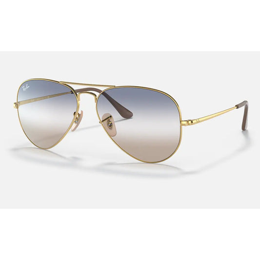 Ray Ban Aviator Metal II Arista Clear Gradient Blu