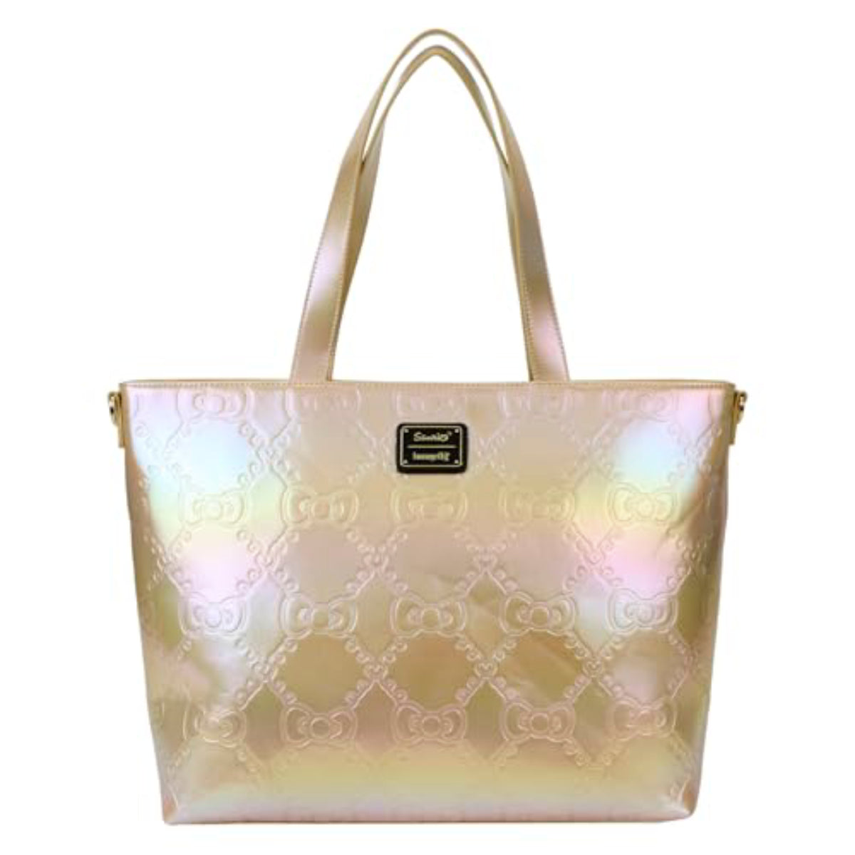 Sanrio Hello Kitty 50th Anniversary Tote Bag With Coin Bag - Gold