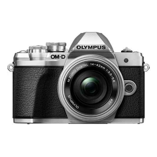Olympus OM-D E-M10 Mark III Mirrorless 16.1 Megapixel Digital Camera with 14-42mm Lens - Silver - Curacao