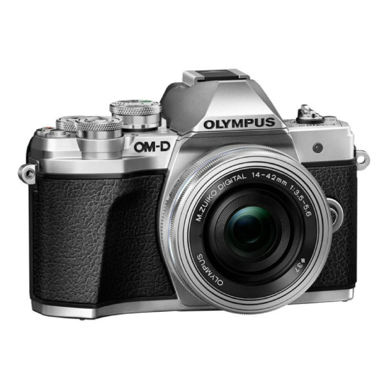 Olympus OM-D E-M10 Mark III Mirrorless 16.1 Megapixel Digital Camera with 14-42mm Lens - Silver - Curacao