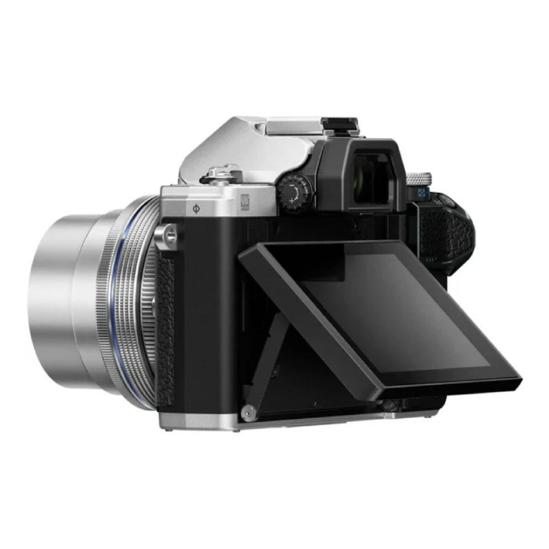 Olympus OM-D E-M10 Mark III Mirrorless 16.1 Megapixel Digital Camera with 14-42mm Lens - Silver - Curacao