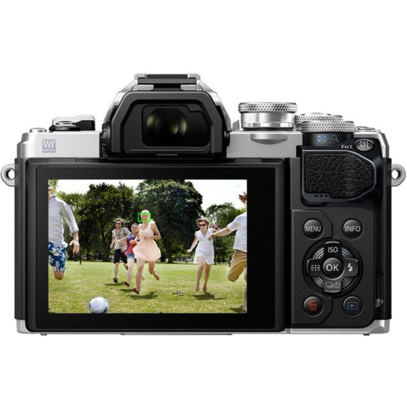 Olympus OM-D E-M10 Mark III Mirrorless 16.1 Megapixel Digital Camera with 14-42mm Lens - Silver - Curacao