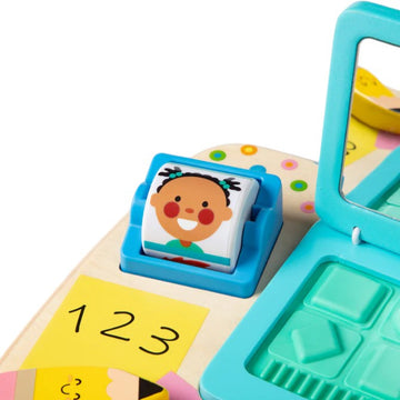 Melissa and Doug Wooden Work and Play Desktop Activity Board Set