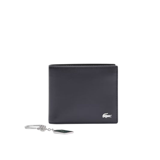 Lacoste FG Billfold Wallet with Keychain - Black